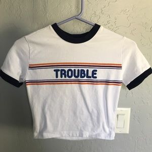 FOREVER 21 “Trouble” Crop Top